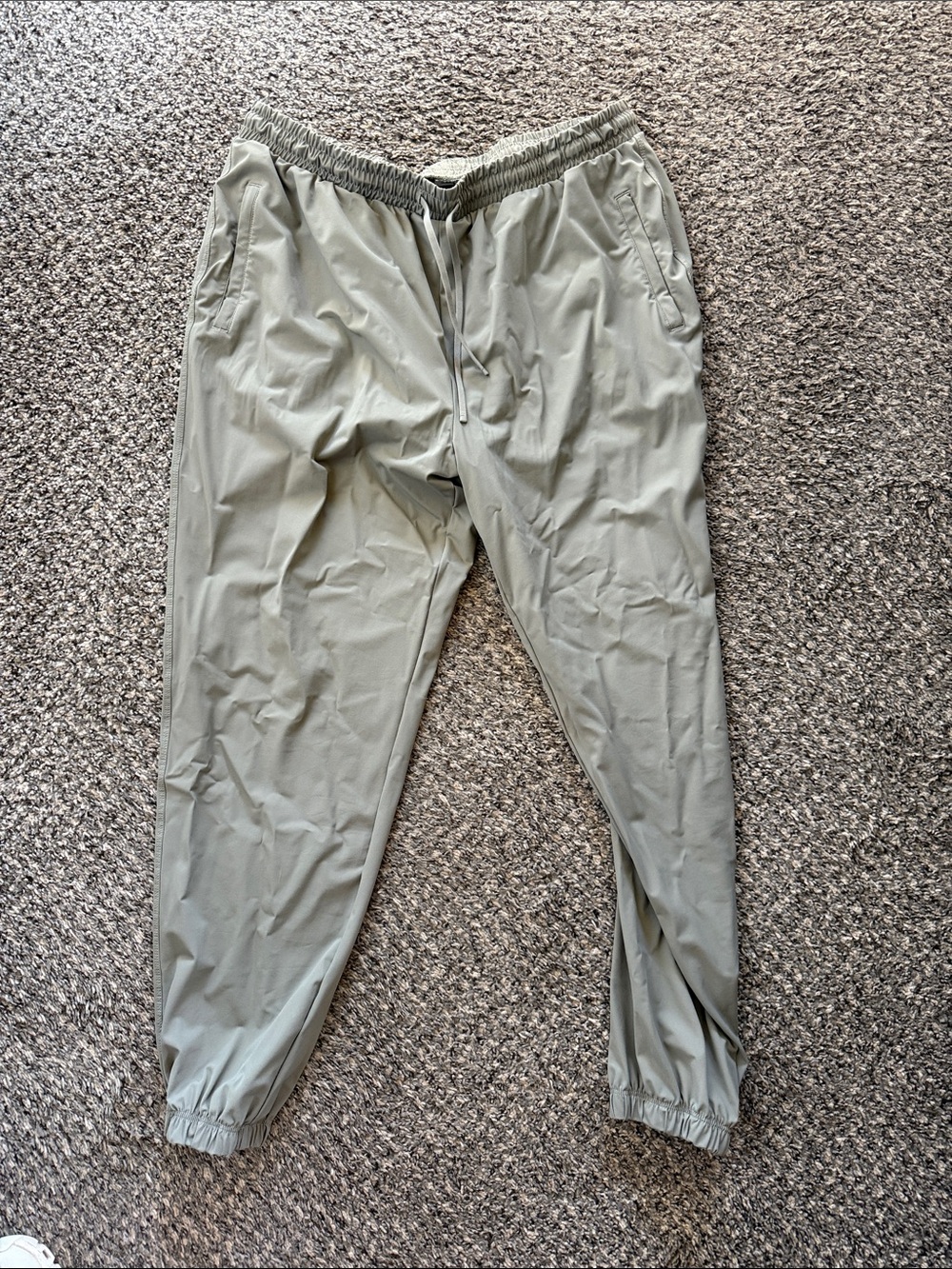 Fabletics Women's Olive Green Track Joggers
